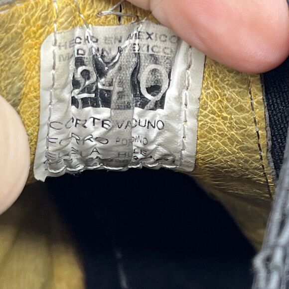 La Barca Traditional Black Leather Ankle Boot Size Mexico 24 USM 5.5; USW 7 - Picture 9 of 11